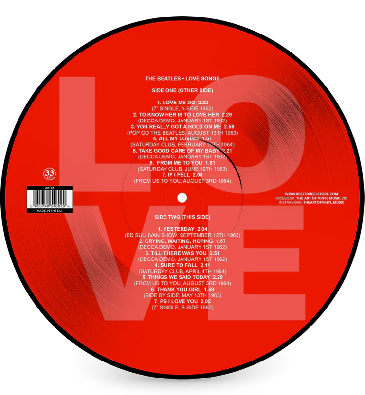 the beatles - love songs (Limited Edition Picture Disc) - Image 2