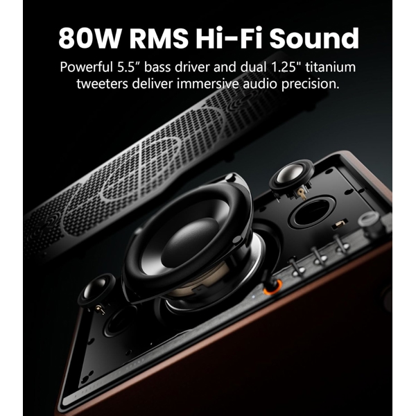 Edifier S300BW (Speaker Black Walnut / დინამიკები შავი ხისფერში) - Image 8