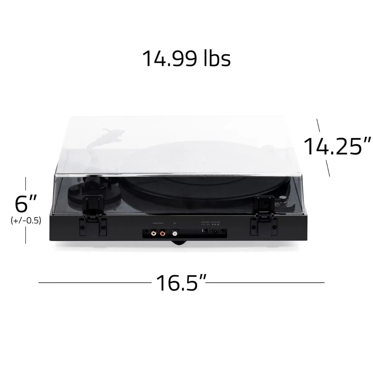 RT82 Reference High Fidelity Vinyl Turntable / ფირსაკრავი (Piano Black / პრიალა შავი) - Image 5